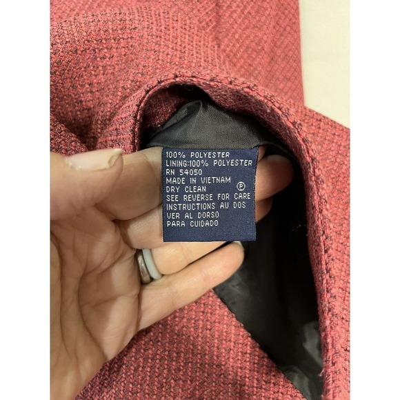 Evan Picone  Fully Lined Button Down Blazer Long Sleeve  Women's‎ Size 6 Pink - Picture 6 of 8